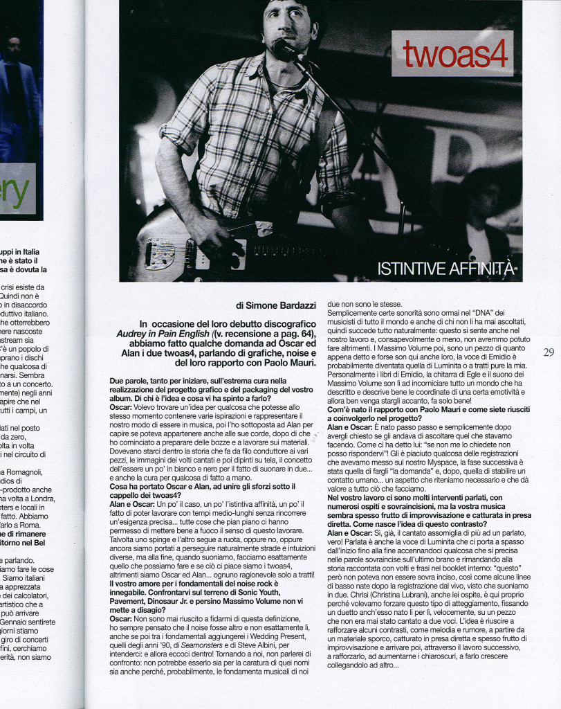 intervista Rockerilla n.387 nov.2012