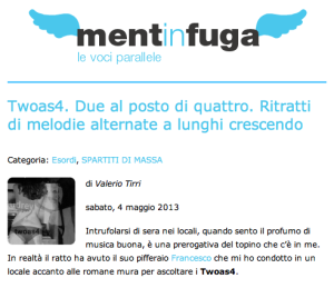 Recensione twoas4 audrey Mentinfuga.com