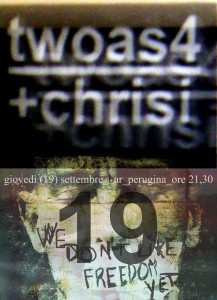 twoas4+chrisi locandina concerto 19092013